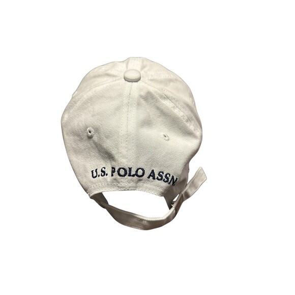 U.S. Polo Assn Baseball Cap Adjustable Strapback Men’s One Size White Hat - Picture 2 of 7